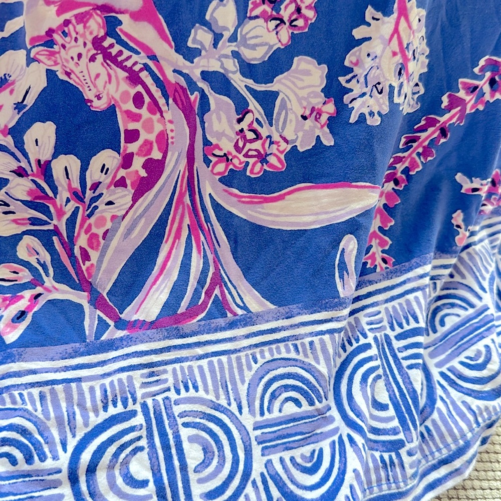 Lilly Pulitzer Floral Blue and Pink Dress